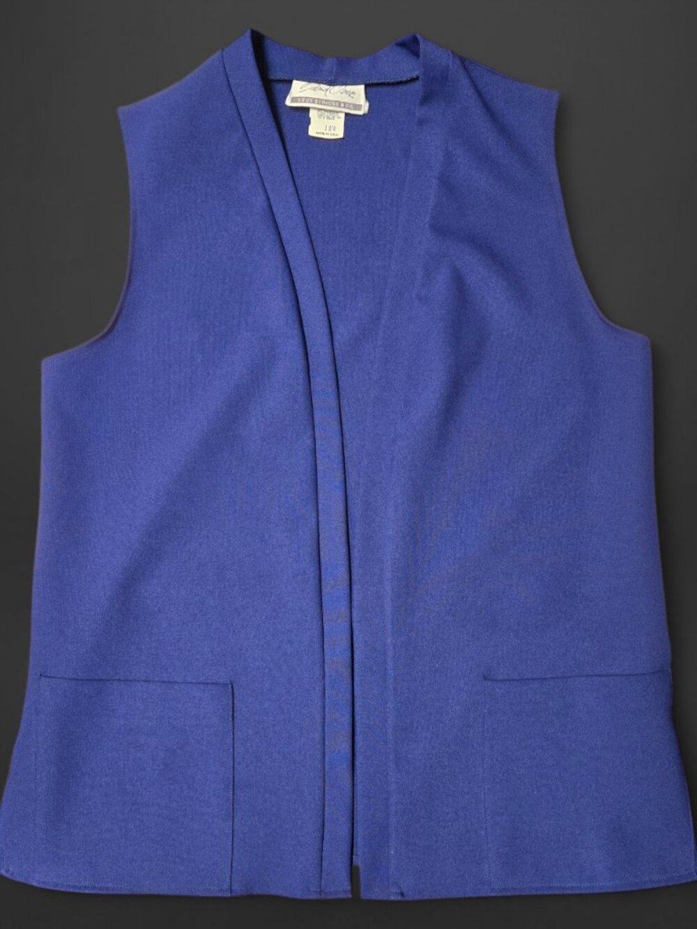 Bend Over Levi Strauss Navy Blue Vest (16W)